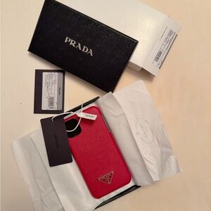 Prada Phone Case iPhone 11 Pro Max Red NWT and Box
